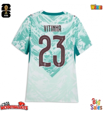 Portugal Vitinha #23 Replica Away Stadium Shirt for Women World Cup 2026 Short Sleeve